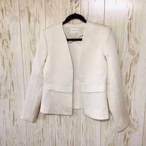 Club Monaco Open Front Wool Blend Blazer Jacket